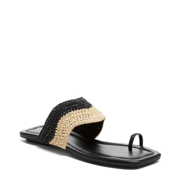 Kelsi Dagger ‘Theo’ natural raffia sandals, size 6.5 - Picture 1 of 7